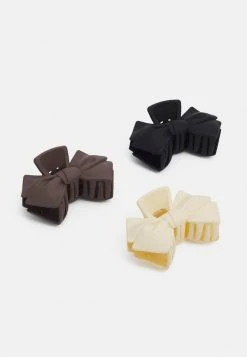 Fire & Glory BOWIE HAIRSHARK 3 PACK - Hair Styling Accessory - Buttercream/black/brown