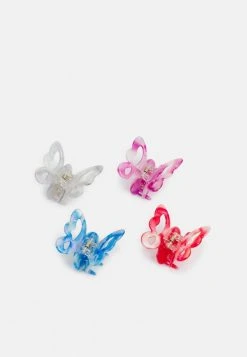 Fire & Glory HULU HAIRSHARK 4 PACK - Hair Styling Accessory - Little Boy Blue/candy Pink/bright White/flame Scarlet