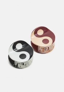 Fire & Glory FGYUNGA HAIRSHARK 2 PACK - Hair Styling Accessory - Black/maroon