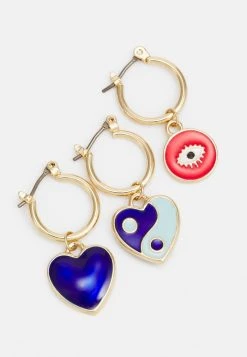 Fire & Glory FGCULINA EARRINGS 4 PACK - Earrings - Gold-coloured -Fire&Glory shop 216f619388284180b49ee9789d474795