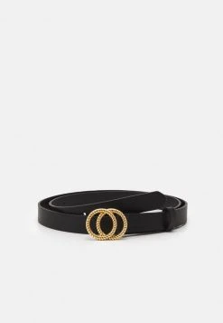 Fire & Glory FGMISTY JEANS BELT CURVE - Belt - Black/gold-coloured