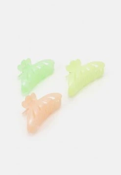 Fire & Glory SARA HAIRSHARK 3 PACK - Hair Styling Accessory - Peach/green