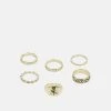 Fire & Glory THEA RINGS 6 PACK - Ring - Gold-coloured -Fire&Glory shop 398693287b5c47ba8d88fb11aa0b65fe