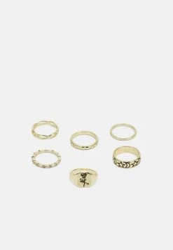 Fire & Glory THEA RINGS 6 PACK - Ring - Gold-coloured