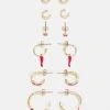 Fire & Glory KAMILLA EARRINGS 6 PACK - Earrings - Gold-coloured/multi -Fire&Glory shop 6f586466f8a0468080749bd98edbdb5a