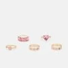 Fire & Glory FGVINNY 5 PACK - Ring - Gold-coloured/strawberry Pink -Fire&Glory shop 85db256fd33844a784825c2916729cb9