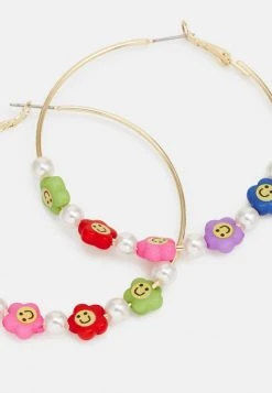 Fire & Glory LENE HOOPS EARRINGS - Earrings - Gold-coloured/multi-coloured -Fire&Glory shop 8e93fe85425b4c26be20e5b80366b65f