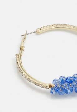 Fire & Glory JUNE HOOP EARRINGS - Earrings - Gold-coloured/blue -Fire&Glory shop b8c029bdb61545fabd83d241a4e5d1f8