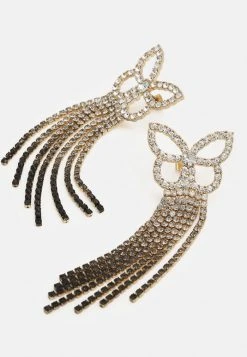 Fire & Glory VIKKA EARRINGS - Earrings - Gold-coloured/black -Fire&Glory shop bb2ee58ec8a84e1791c398a8d7519d89