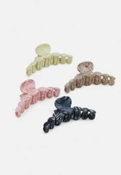 Fire & Glory FGVILMA HAIRSHARK 4 PACK - Hair Styling Accessory - Misty Rose Multi