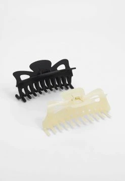 Fire & Glory FGEMMA HAIRSHARK 2 PACK - Hair Styling Accessory - Black/cloud Dancer