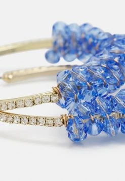 Fire & Glory JUNE HOOP EARRINGS - Earrings - Gold-coloured/blue -Fire&Glory shop d2dfa1d6702d43bc9ada27b6dba9cba4