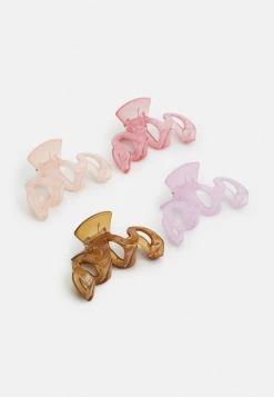 Fire & Glory SNURLA HAIRSHARK 4-PACK - Hair Styling Accessory - Misty Rose/multi