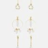 Fire & Glory KRISTA EARRINGS 3 PACK - Earrings - Gold-coloured -Fire&Glory shop de587a0b9b904d0fa252cf15fe98d33e