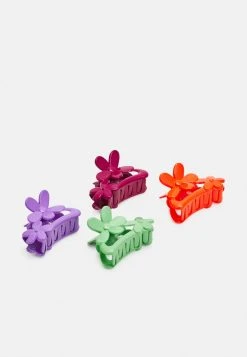 Fire & Glory FGTANIA HAIRSHARK 4-PACK - Hair Styling Accessory - Fuchsia/purple/multi