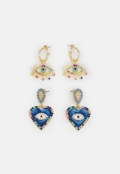 Fire & Glory FGNILLIA EARRINGS 2 PACK - Earrings - Gold-coloured/multi