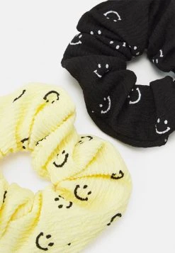 Fire & Glory POULI SCHRUNCHIE 2 PACK - Hair Styling Accessory - Black/bright Yellow -Fire&Glory shop ea1b145699ff4245b3d58a4b9e6d994f