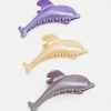 Fire & Glory FGDELLA HAIRSHARK 3 PACK - Hair Styling Accessory - Purple/peach -Fire&Glory shop fa332cd94e7f40e3a76b2892b1d94736
