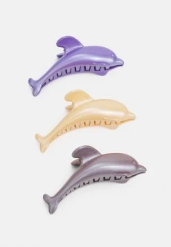 Fire & Glory FGDELLA HAIRSHARK 3 PACK - Hair Styling Accessory - Purple/peach